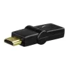 Hama kompakti adapteri HDMI-uros - HDMI-naaras, kääntyvä, musta