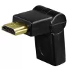 Hama kompakti adapteri HDMI-uros - HDMI-naaras, kääntyvä, musta