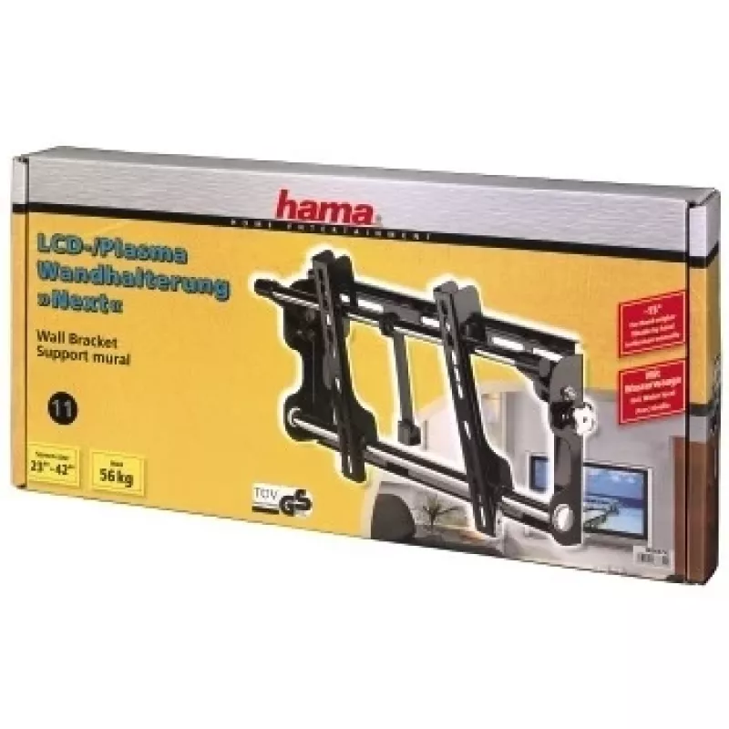 Hama ”Next” plasma-/LCD-seinäteline, VESA 400x200 musta