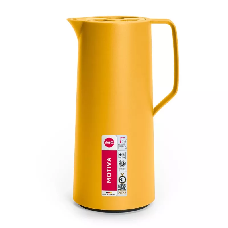EMSA Motiva yksittäinen teekannu 1000 ml keltainen