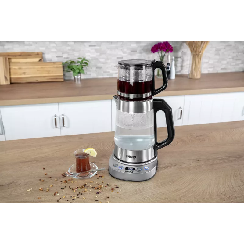 Unold 18215 Samowar Selin sähköinen vedenkeitin 1,7 L 1800 W ruostumaton teräs