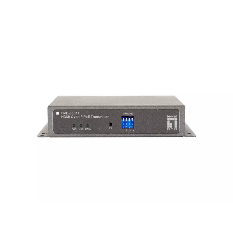LevelOne HDMI over IP PoE -lähetin, 1920 x 1080 pikseliä, AV-lähetin, harmaa, HDCP
