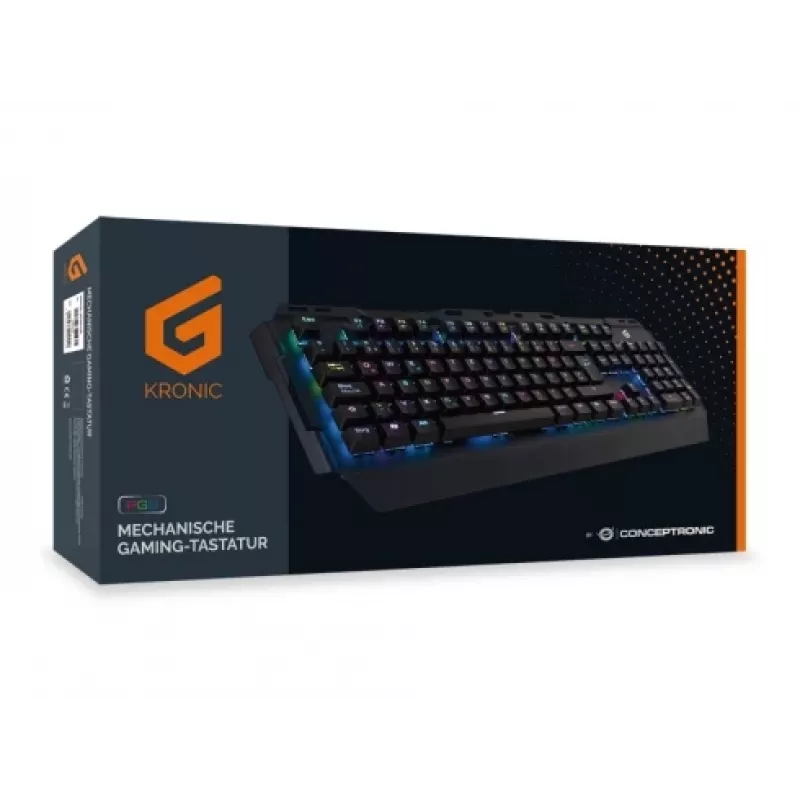 Conceptronic KRONIC mekaaninen pelinäppäimistö, RGB, saksalainen näppäinasettelu