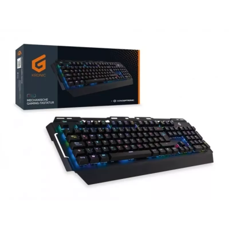 Conceptronic KRONIC mekaaninen pelinäppäimistö, RGB, saksalainen näppäinasettelu
