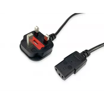 Virtakaapeli Equip 112300 musta 2 m BS 1363 C13-liitin