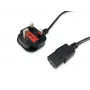 Virtakaapeli Equip 112300 musta 2 m BS 1363 C13-liitin