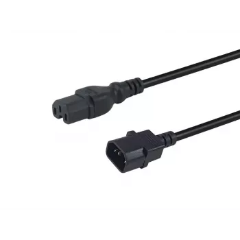 Equip 112170 virtakaapeli musta 1,8 m C14-liitin C15-liitin