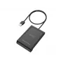 Conceptronic BIAN11B kaksoisliitäntäinen älykortinlukija, USB 2.0, Near Field Communication (NFC), 1 m, musta, 100 g