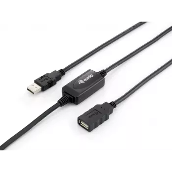 Equip USB 2.0 Type A aktiivinen jatkokaapeli uros-naaras, 10 m
