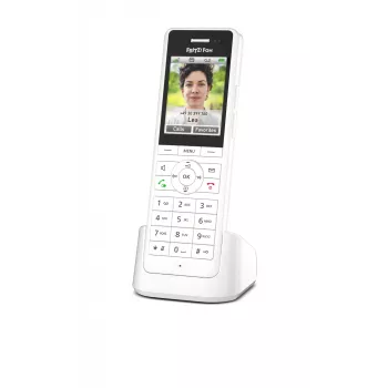 DECT-langaton puhelin FRITZ X6 valkoinen International — kaiutinpuhelin, vastaaja, 100 merkinnän puhelinluettelo