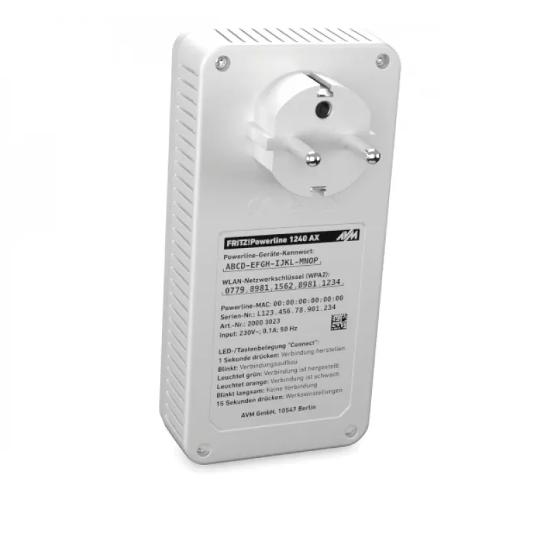 Powerline 1240 AX WLAN Set 1200 Mbit/s Ethernet LAN Wi-Fi valkoinen 2 kpl