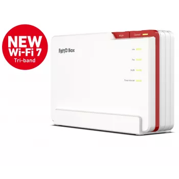 Box FRITZ! 5690 Pro International WLAN-reititin 2,5 Gigabit Ethernet Tri-Band (2,4 GHz / 5 GHz / 6 GHz) valkoinen