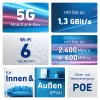 Box FRITZ! 6860 5G Edition International WLAN-reititin Gigabit Ethernet Dual-Band (2,4 GHz / 5 GHz)