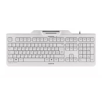 CHERRY KC 1000 SC näppäimistö johdollinen USB AZERTY belgia valkoinen