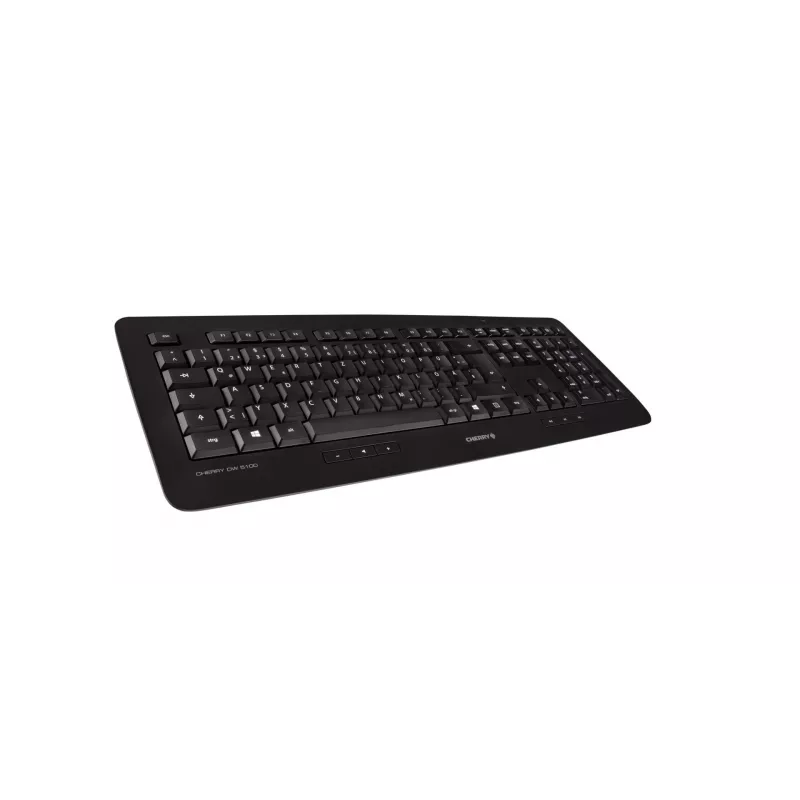 CHERRY DW 5100 näppäimistö hiiri mukana yleiskäyttöinen RF Wireless AZERTY belgia musta