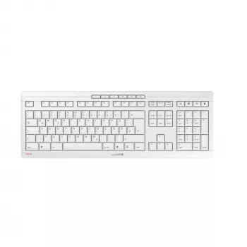 CHERRY Stream Desktop Recharge näppäimistö hiiri mukana yleiskäyttöinen RF Wireless QWERTZ sveitsi harmaa