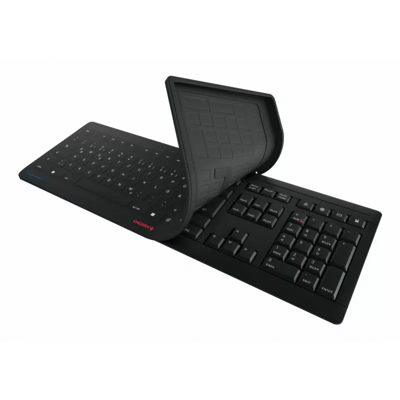Contour Design STREAM PROTECT WIRELESS, täysikokoinen (100%), langaton, RF-langaton, saksikytkin, QWERTY, musta
