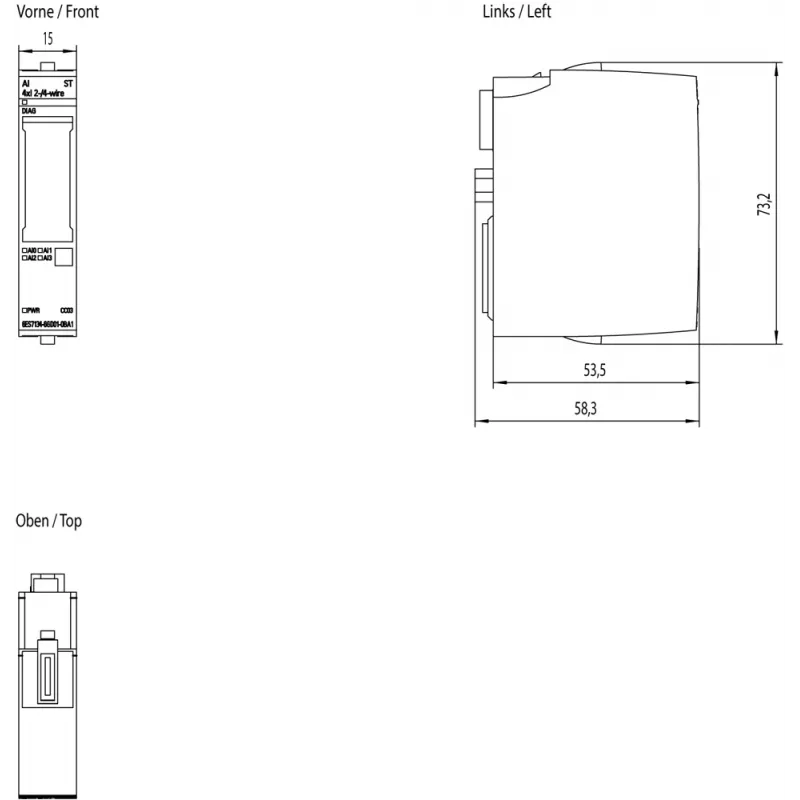 Siemens 6ES7134-6GD01-0BA1 digitaalinen/analoginen I/O-moduuli, analoginen