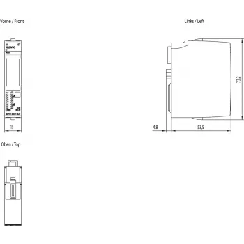 Siemens 6ES7131-6BH01-0BA0 virtalähde sisäkäyttöön, monivärinen