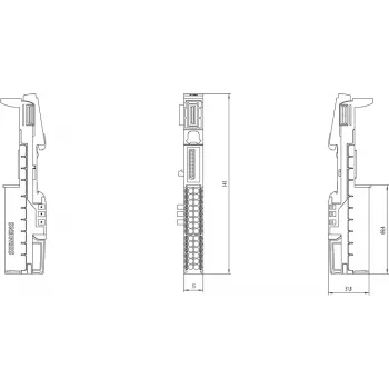 Siemens 6ES7193-6BP40-0DA1 sähköliittimet
