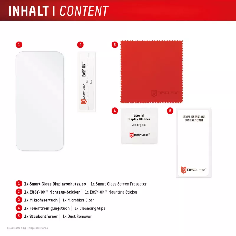 Displex Smart Glass (9H) Apple iPhone 16 Pro Max -puhelimeen, asennustarrat, särkymätön