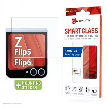 Displex Smart Glass näytönsuoja Samsung Galaxy Z Flip5/Z Flip6 -puhelimille (02024)