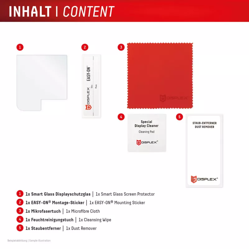 Displex Smart Glass näytönsuoja Samsung Galaxy Z Flip5/Z Flip6 -puhelimille (02024)