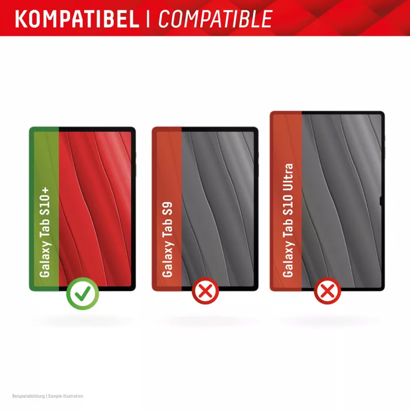 Displex Tablet Glass (9H) Samsung Galaxy Tab S10+ -tabletille, Eco-asennuskehys, särkymätön