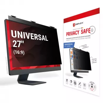 Displex PRIVACY SAFE irrotettava 2-suuntainen katsekulmasuoja pöytänäytölle 27