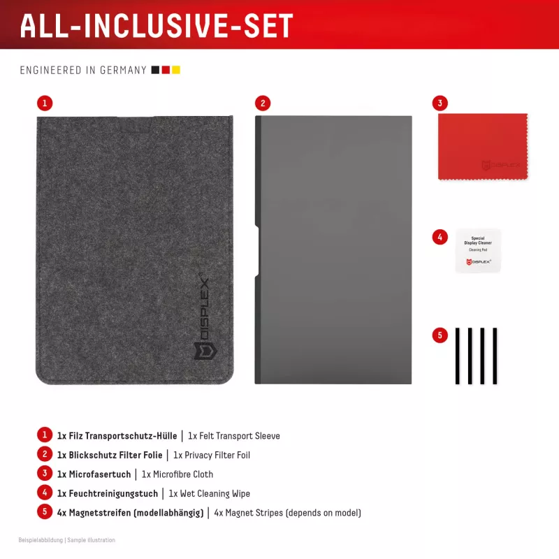 Displex PRIVACY SAFE magneettinen 2-suuntainen katsekulmasuoja Surface Laptop Studio 2 14,4 tuumaa