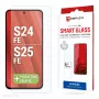Displex Smart Glass (9H) Samsung Galaxy S25 FE/S24 FE -puhelimeen, asennustarrat, särkymätön