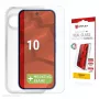 e.v.i. karkaistu lasi -näytönsuojakalvo ja kotelo Google Pixel 10:lle (DISPLEX oikea lasi + kotelo)