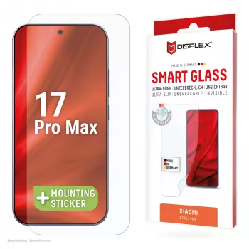 e.v.i. karkaistu Smart Glass -näytönsuojakalvo Xiaomi 17 Pro Max:lle (9H), asennustarra, läpinäkyvä, 1 kpl