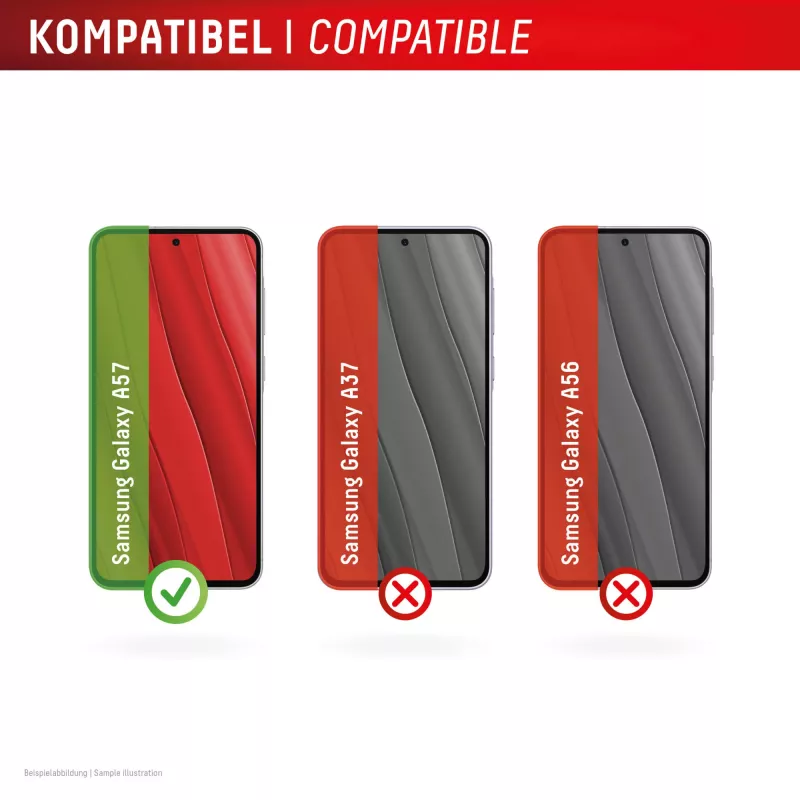Displex Premium -näytönsuojakalvo (täysi peitto, 10H) Samsung A57:lle, täysi peitto