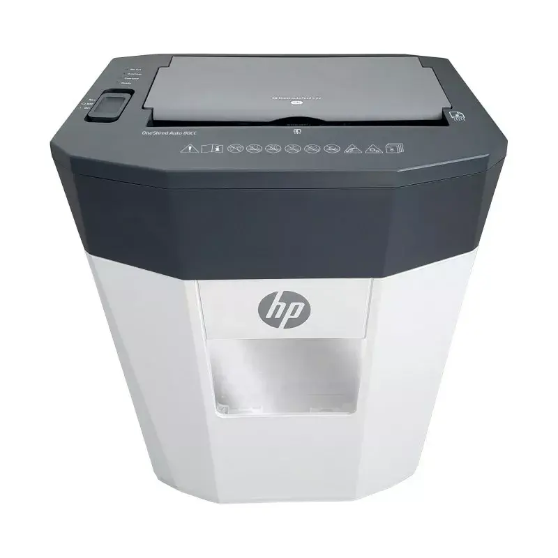 HP OneShred Auto 80CC -silmäpaperisilppuri, ristileikkaus, 68 dB, 22 cm, valkoinen