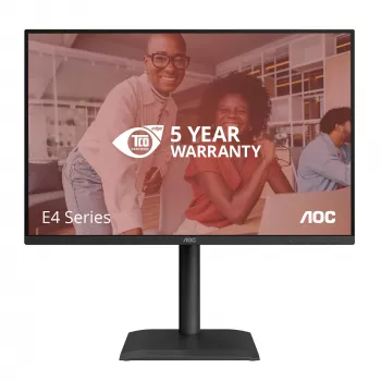 AOC E4 X24E4U -tietokonenäyttö, 61 cm (24 tuumaa), 1920 x 1200 pikseliä, Full HD, LED, musta