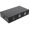InLine USB 2.0 -kytkin manuaalinen, USB-A-laite kahteen tietokoneeseen