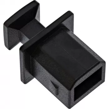 InLine pölysuojus USB-B-liittimelle, musta, 50 kpl