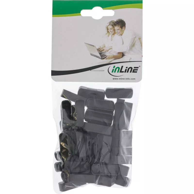 InLine pölysuojus DVI-liittimelle musta 50 kpl 59948G
