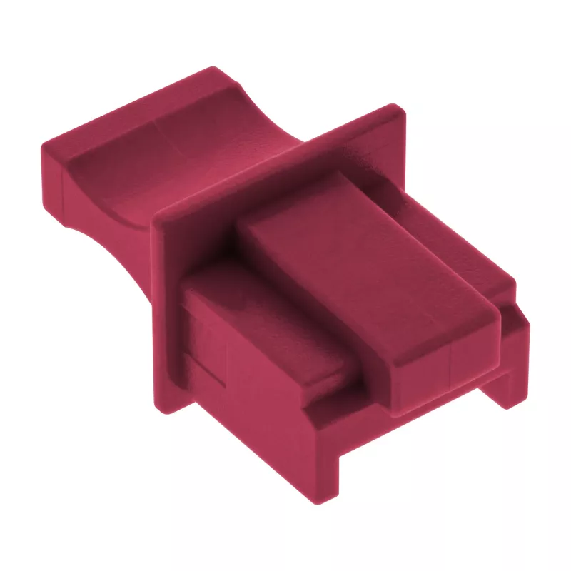 InLine pölysuojus RJ45-liittimelle, tummanpunainen, 10 kpl