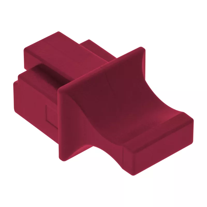 InLine pölysuojus RJ45-liittimelle, tummanpunainen, 10 kpl