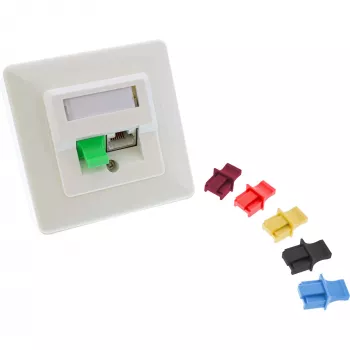 InLine pölysuojus RJ45-liittimelle, keltainen, 100 kpl