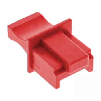 InLine pölysuojus RJ45-liittimelle, punainen, 100 kpl