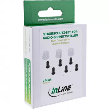 InLine pölynsuojatulppasarja audioliittimille RCA + 3,5 mm 9 kpl InLine 59941J