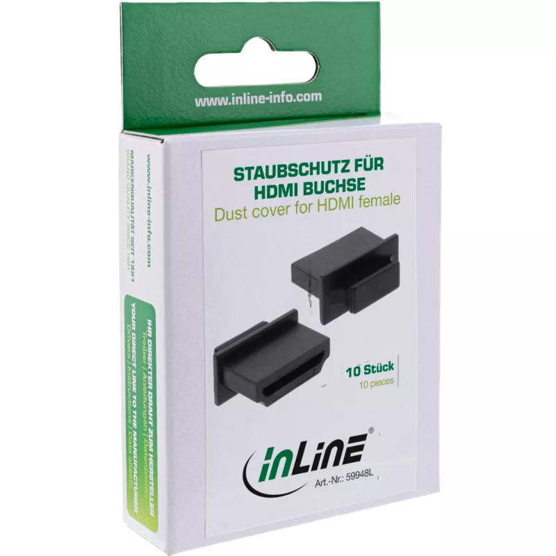 InLine pölynsuojatulppa HDMI-liittimelle musta 10 kpl