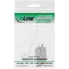 InLine RJ45 Keystone Jack Snap-In -moduuli Cat.6a, pölynsuojakannella punainen