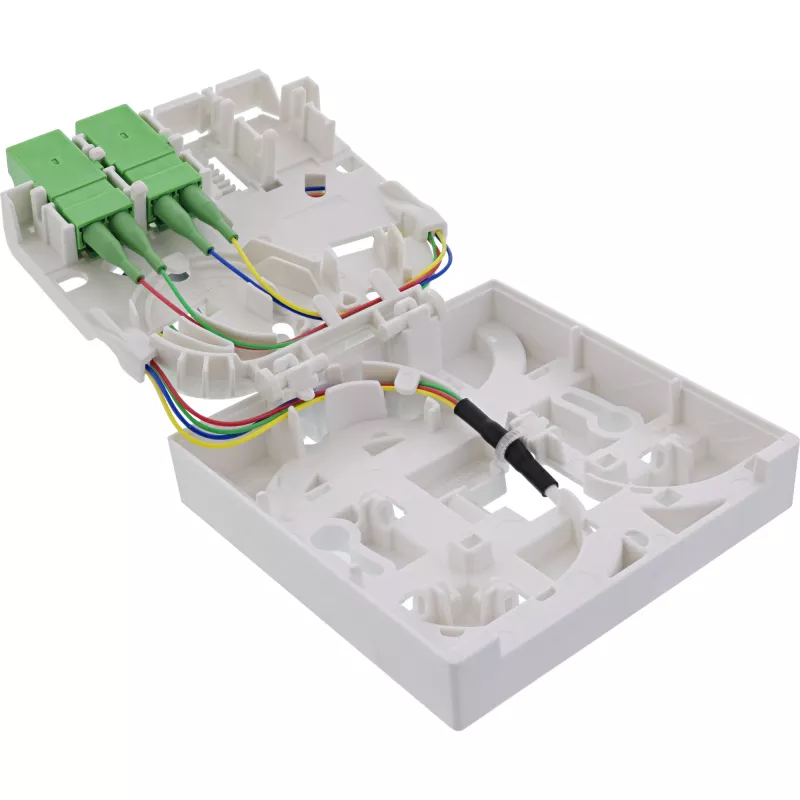 InLine FTTH-liitäntärasia valmiiksi koottu 4x LC/APC 9/125µm 20 m