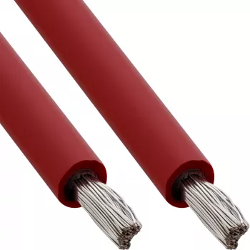 InLine 94600R aurinkosähkön asennuskaapeli H1Z2Z2-K, 6 mm2, 100 m, punainen