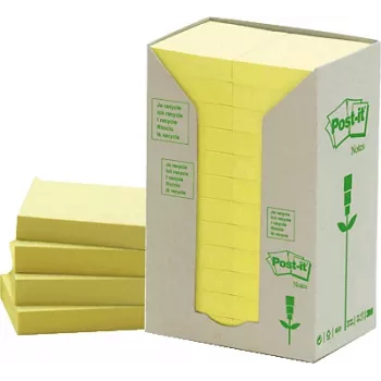 Itseliimautuvat tarrat Post-IT 38 x 51 mm, keltainen — 24 pakkausta × 100 arkkia