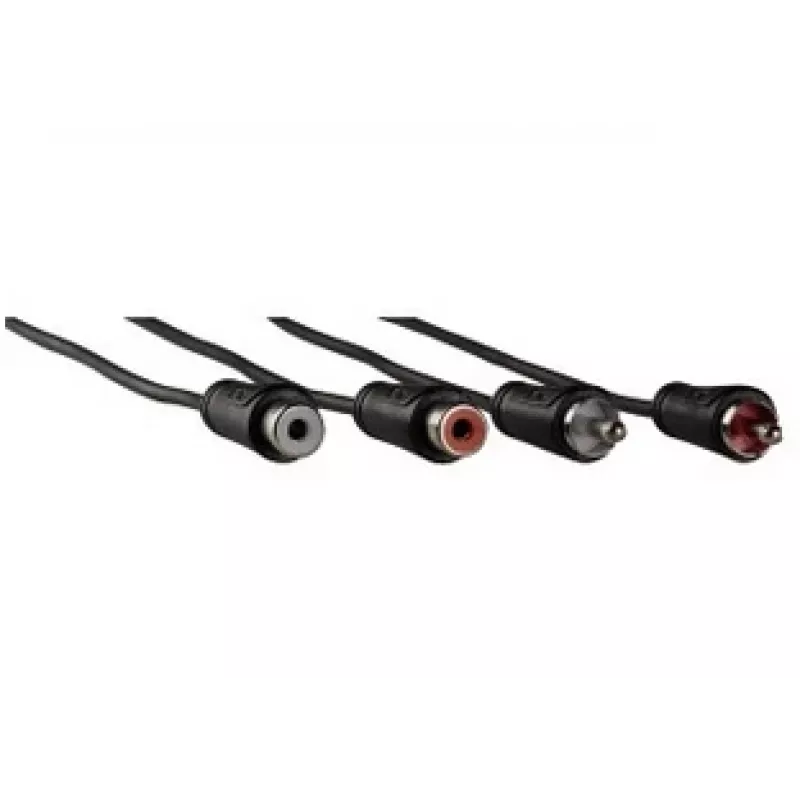 Hama 1,5 m 2 x RCA uros/naaras audiokaapeli musta